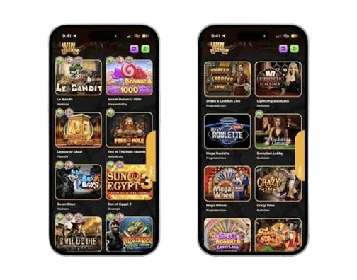 Στιγμιότυπο εφαρμογής WinLegends Casino